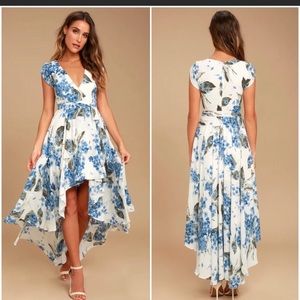 Lulus French Countryside Floral Print Dress